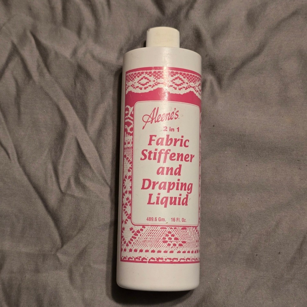 Aleene's Fabric Stiffener 16oz Draping Liquid Crafting Supplies Bottle